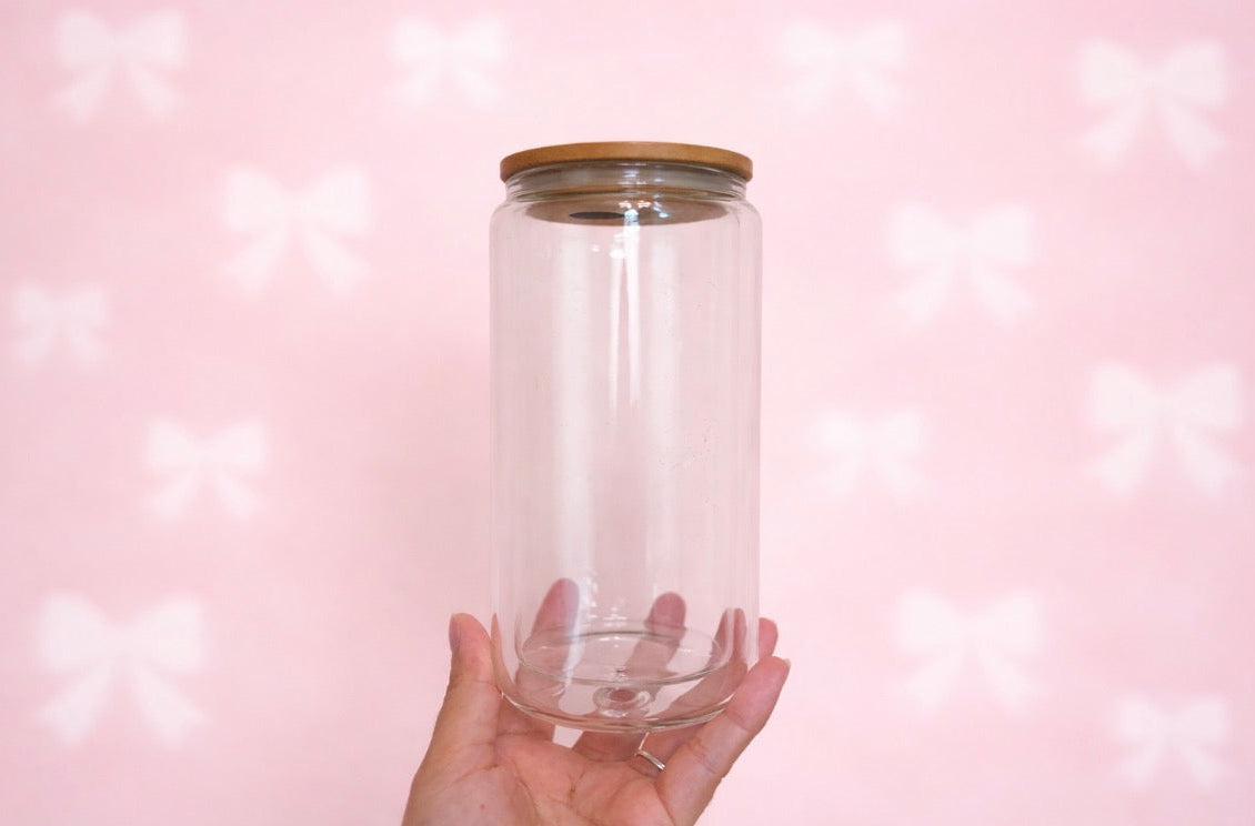 20oz Glass Snowglobe Tumbler