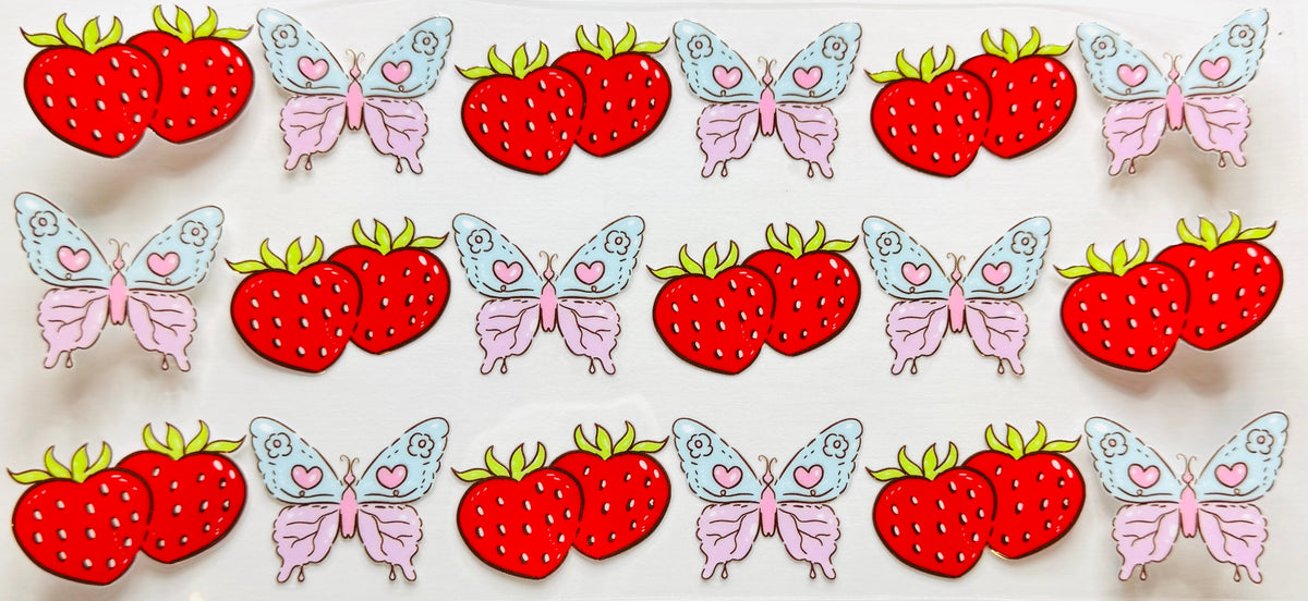 Strawberries & Butterflies