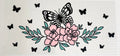 Butterfly with flowers